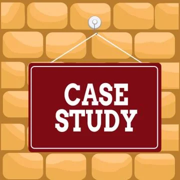 Handwriting text writing Case Study. Concept meaning man and a specific research Stock Illustration