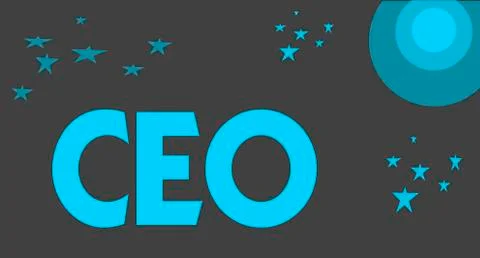 Handwriting text writing Ceo. Concept meaning Main person responsible for man 스톡 일러스트