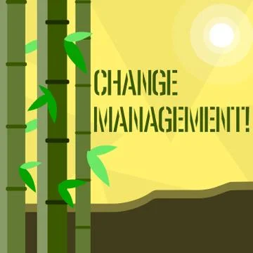 Handwriting text writing Change Management. Concept meaning replace leaderships イラスト素材