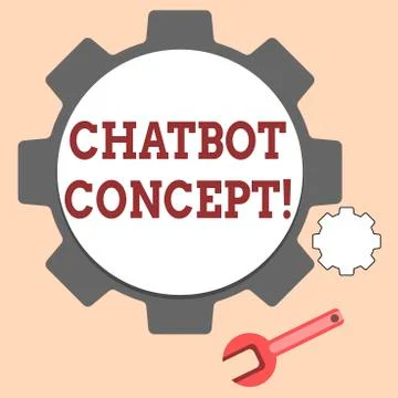 Handwriting text writing Chatbot Concept. Concept meaning Virtual assistant Ilustración de archivo
