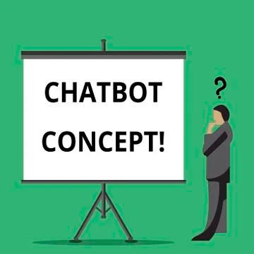 Handwriting text writing Chatbot Concept. Concept meaning Virtual assistant Ilustración de archivo