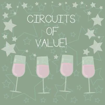 Handwriting text writing Circuits Of Value. Concept meaning system is being Stock Illustration