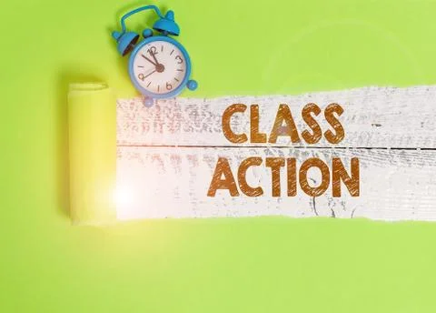 Handwriting text writing Class Action. Concept meaning lawsuit filed by small 写真素材