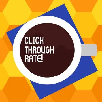 Handwriting text writing Click Through Rate. Concept meaning proportion of 스톡 일러스트