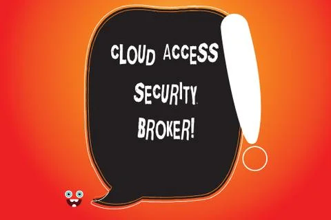 Handwriting text writing Cloud Access Security Broker. Concept meaning Safety Stock Illustration