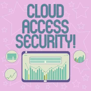 Handwriting text writing Cloud Access Security. Concept meaning protect Stock Illustration