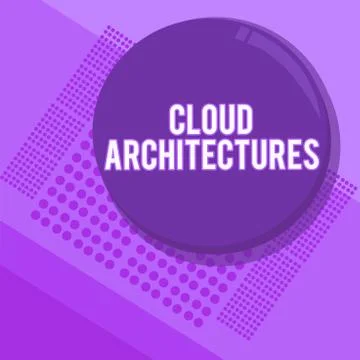 Handwriting text writing Cloud Architectures. Concept meaning Various Enginee Stock Illustration