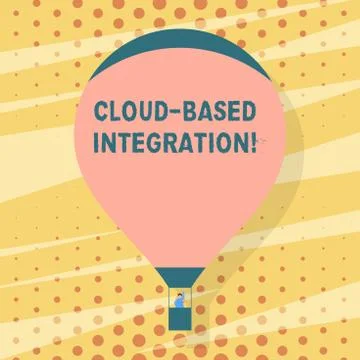 Handwriting text writing Cloud Based Integration. Concept meaning tools and t Illustrazione stock