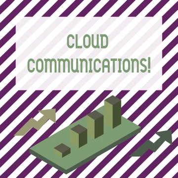 Handwriting text writing Cloud Communications. Concept meaning the internetbased Stock Illustration