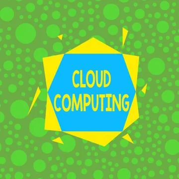 Handwriting text writing Cloud Computing. Concept meaning storing and accessing イラスト素材