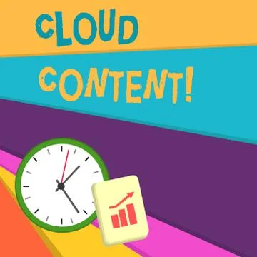 Handwriting text writing Cloud Content. Concept meaning Standalone platform or Illustrazione stock