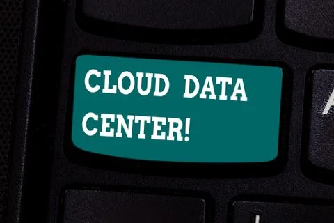 Handwriting text writing Cloud Data Center. Concept meaning off premise form 스톡 사진