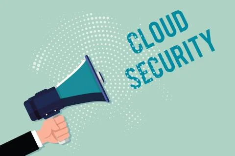 Handwriting text writing Cloud Security. Concept meaning Protect the stored Stockillustratie
