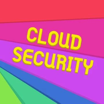 Handwriting text writing Cloud Security. Concept meaning Protect the stored イラスト素材