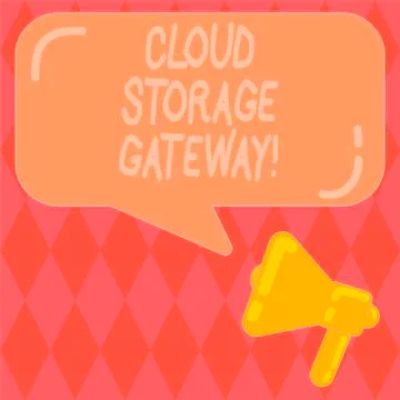 Handwriting text writing Cloud Storage Gateway. Concept meaning Server which 스톡 일러스트