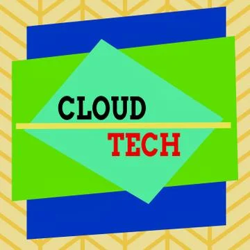 Handwriting text writing Cloud Tech. Concept meaning storing and accessing data Stock Illustration