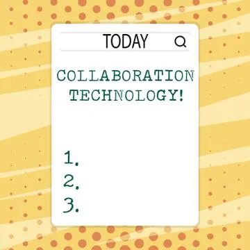 Handwriting text writing Collaboration Technology. Concept meaning joint effo Stock Illustration
