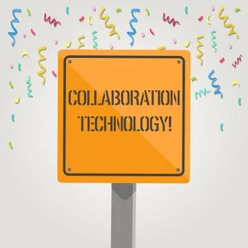 Handwriting text writing Collaboration Technology. Concept meaning joint effo Stock Illustration