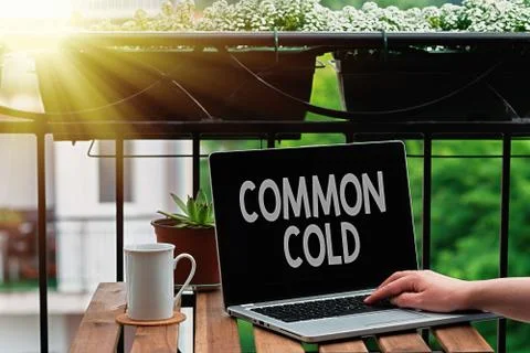 Handwriting text writing Common Cold. Concept meaning viral infection in upper Stock Photos