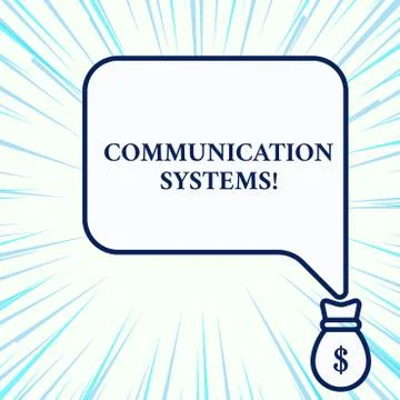 Handwriting text writing Communication Systems. Concept meaning Flow of Stock Illustration
