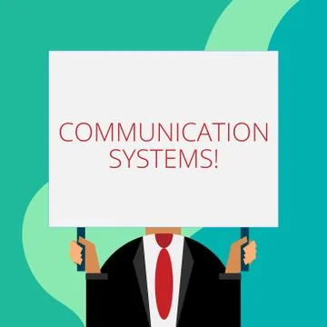 Handwriting text writing Communication Systems. Concept meaning Flow of Stock Illustration