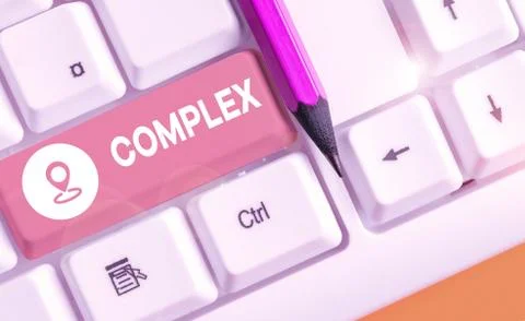 Handwriting text writing Complex. Concept meaning the significant ideas that are Foto stock