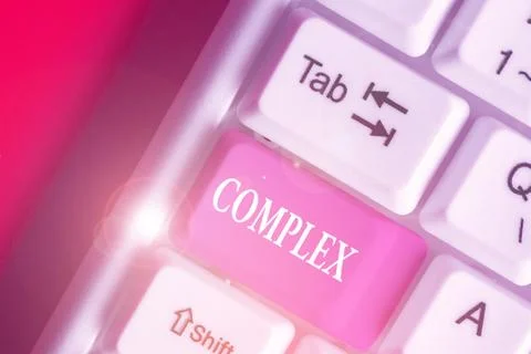 Handwriting text writing Complex. Concept meaning the significant ideas that are Foto stock