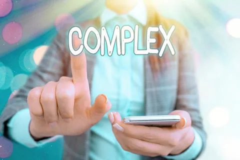 Handwriting text writing Complex. Concept meaning the significant ideas that are Foto stock