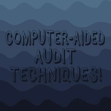 Handwriting text writing Computer Aided Audit Techniques. Concept meaning Using イラスト素材