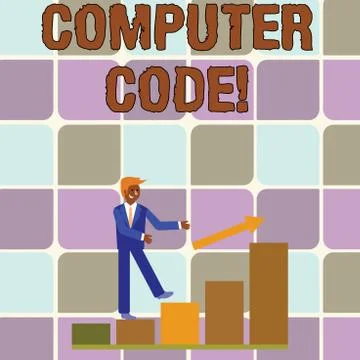 Handwriting text writing Computer Code. Concept meaning Set of instructions Stock Illustration