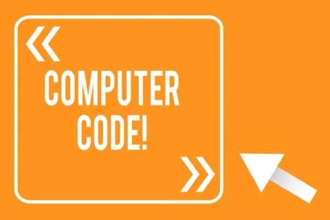 Handwriting text writing Computer Code. Concept meaning Set of instructions 스톡 일러스트