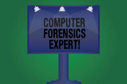 Handwriting text writing Computer Forensics Expert. Concept meaning harvesting イラスト素材