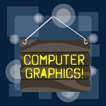 Handwriting text writing Computer Graphics. Concept meaning visual Illustrazione stock