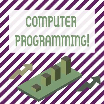Handwriting text writing Computer Programming. Concept meaning process that Stock Illustration