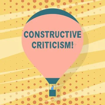 Handwriting text writing Constructive Criticism. Concept meaning process of o Stock Illustration
