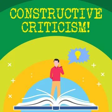 Handwriting text writing Constructive Criticism. Concept meaning process of o Stock Illustration