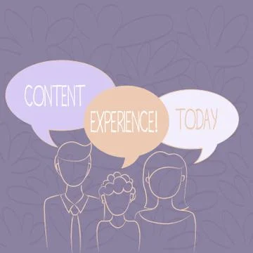 Handwriting text writing Content Experience. Concept meaning environment in Stock Illustration