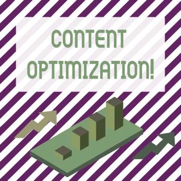 Handwriting text writing Content Optimization. Concept meaning techniques to Stock Illustration