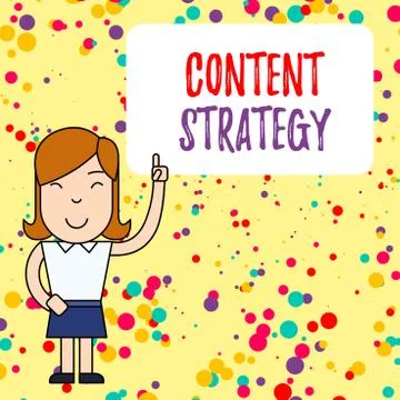 Handwriting text writing Content Strategy. Concept meaning create marketing plan Stock Illustration