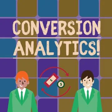 Handwriting text writing Conversion Analytics. Concept meaning action that s is イラスト素材