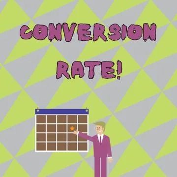 Handwriting text writing Conversion Rate. Concept meaning number of visitors to イラスト素材