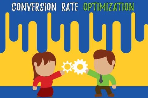 Handwriting text writing Conversion Rate Optimization. Concept meaning system 스톡 일러스트