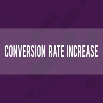 Handwriting text writing Conversion Rate Increase. Concept meaning Ratio of Stockillustratie