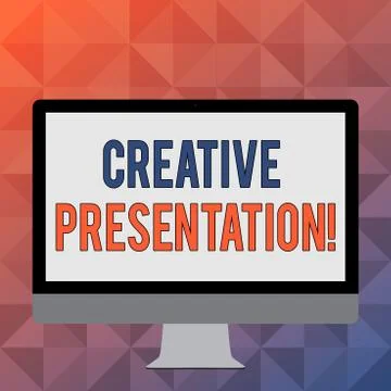 Handwriting text writing Creative Presentation. Concept meaning process of Stock Illustration