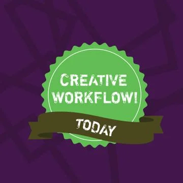Handwriting text writing Creative Workflow. Concept meaning the process Stock Illustration