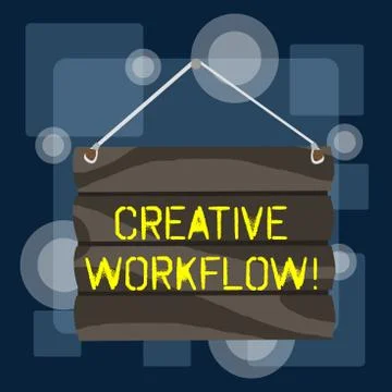 Handwriting text writing Creative Workflow. Concept meaning the process Stock Illustration