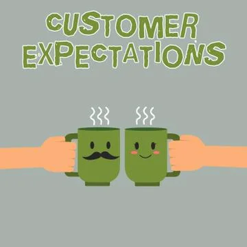 Handwriting text writing Customer Expectations. Concept meaning Benefits a Stock Illustration