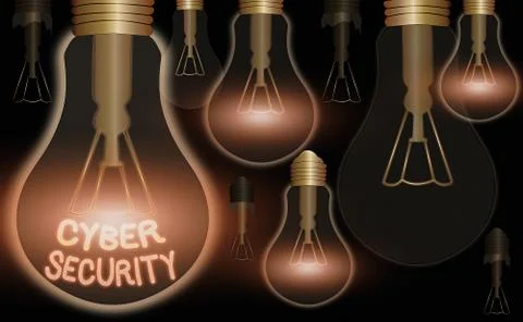 Handwriting text writing Cyber Security. Concept meaning Protect a computer Illustrazione stock