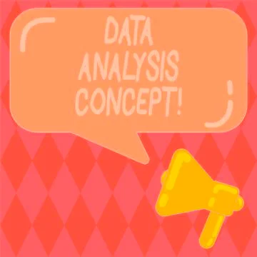 Handwriting text writing Data Analysis Concept. Concept meaning evaluating data Stock-Illustration
