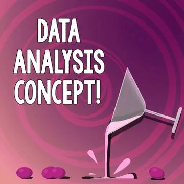 Handwriting text writing Data Analysis Process. Concept meaning the procedures Stock Illustration